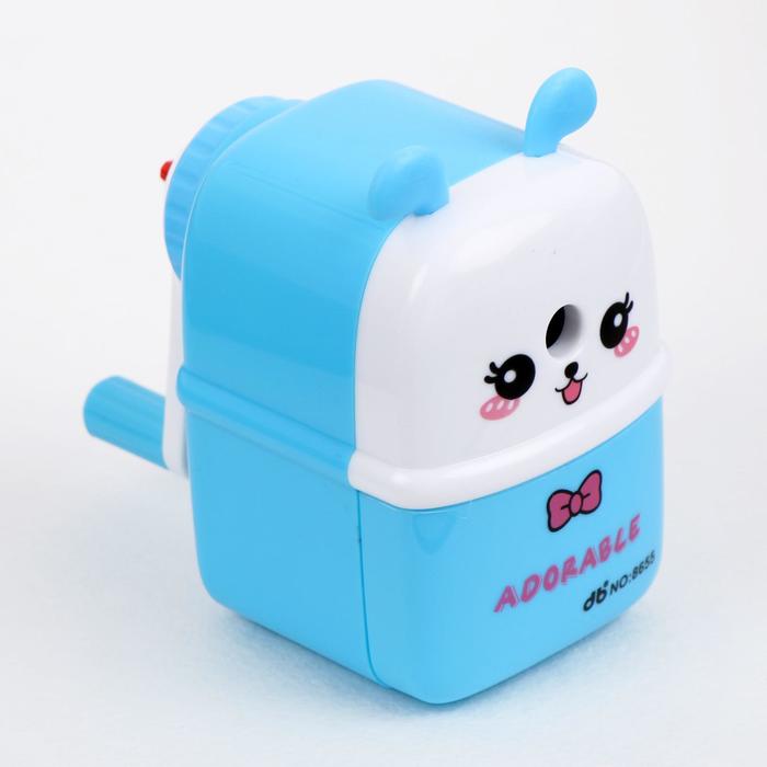 фото Точилка механическая с контейнером микс киска