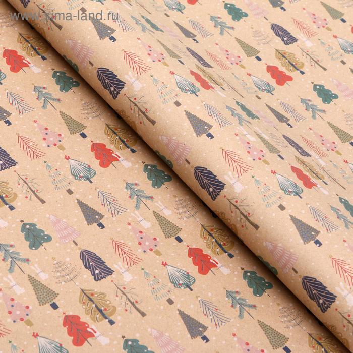 Бумага упаковочная крафт "Зимние деревья", 0,5 х 0,7 м
Бумага упаковочная крафт "Зимние деревья", 0,5 х 0,7 м