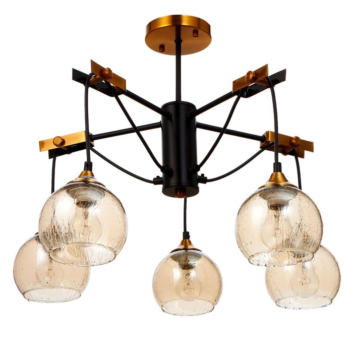 Люстра 673111/5 E27 40Вт бронза-черный 55х55х37 см
Люстра 673111/5 E27 40Вт бронза-черный 55х55х37 см