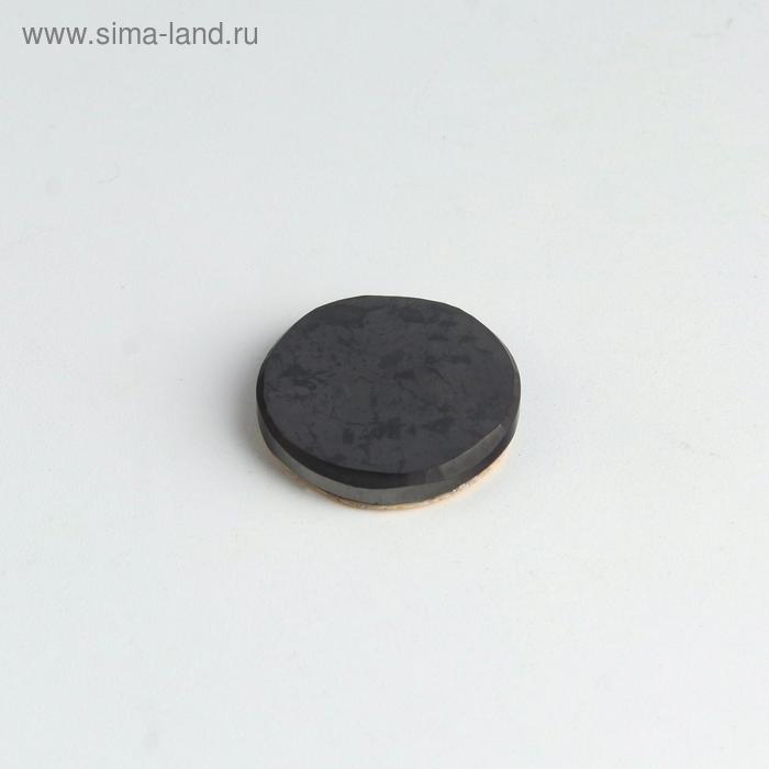 фото Пластинка на телефон из шунгита, полированная, d=2 см