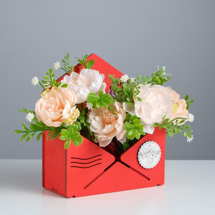 Кашпо деревянное "Конверт Летний сад", красный, 16×6.8×18.5 см
Кашпо деревянное "Конверт Летний сад", красный, 16×6.8×18.5 см