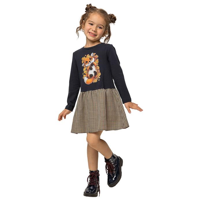 Платье для девочек, рост 92 см, цвет тёмно-синий
Платье для девочек, рост 92 см, цвет тёмно-синий