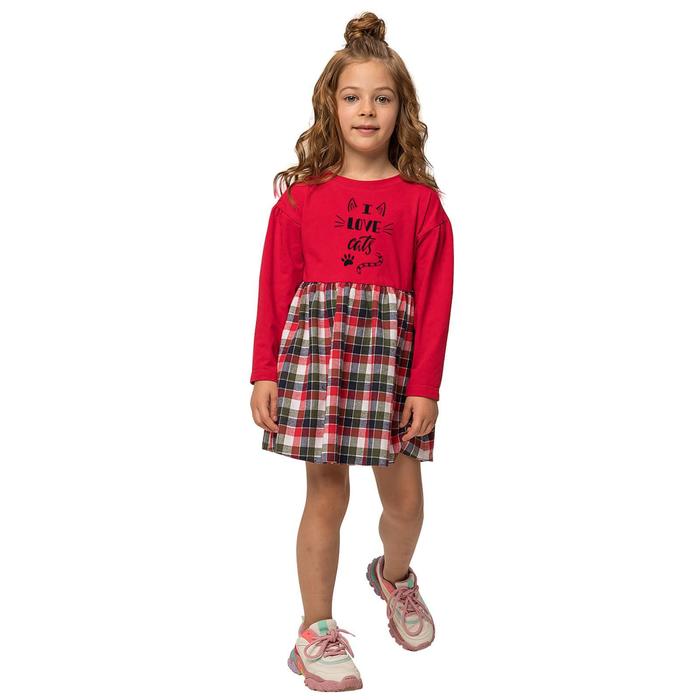 Платье для девочек, рост 92 см, цвет красный
Платье для девочек, рост 92 см, цвет красный