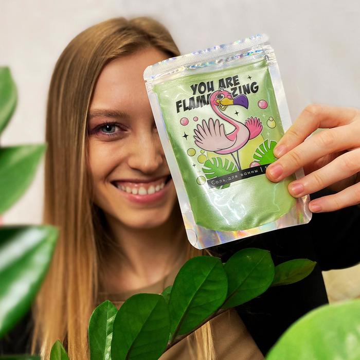 Соль для ванны-шиммер You are Flamazing, 150 г 
Соль для ванны-шиммер You are Flamazing, 150 г