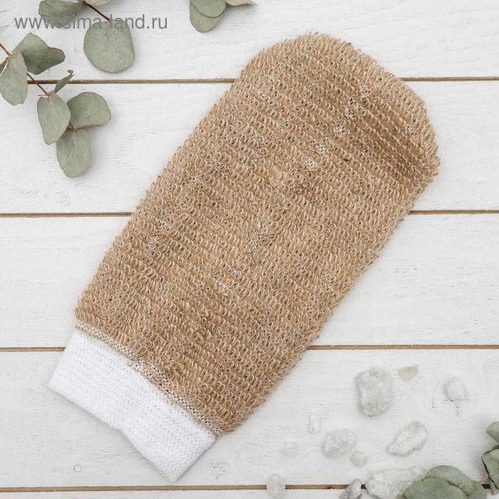 фото Варежка джутовая «релакс», 22×12 см