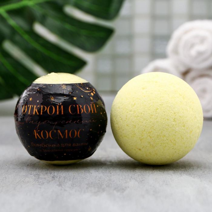 Бурлящий шар в термоэтикетке "Космический", 130 г, с персиковым ароматом
Бурлящий шар в термоэтикетке "Космический", 130 г, с персиковым ароматом