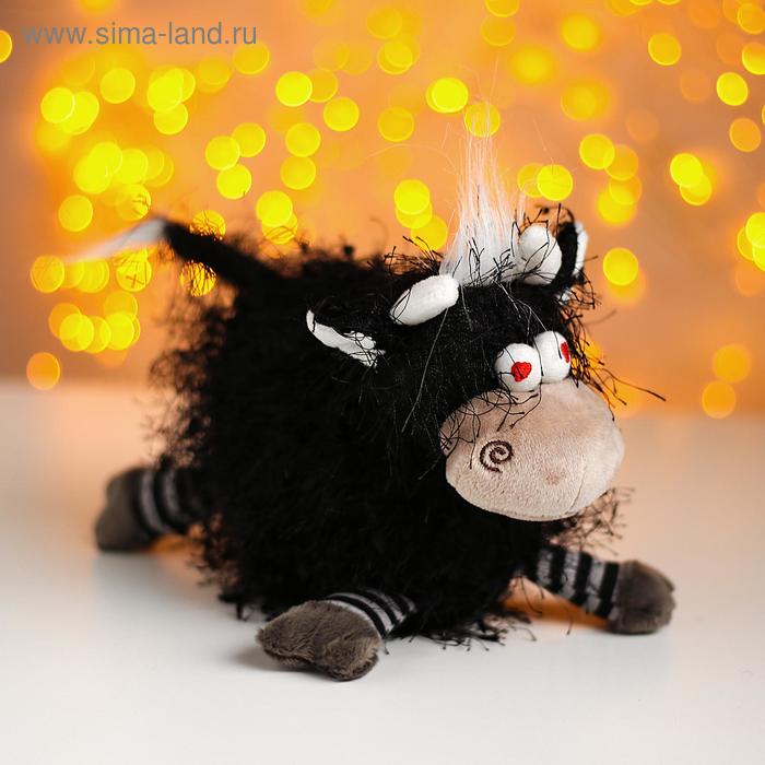 Мягкая игрушка «Бычок Крейзик», цвет чёрный 
Мягкая игрушка «Бычок Крейзик», цвет чёрный