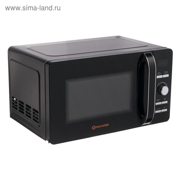 фото Микроволновая печь eurostek emo-wl12d, 700 вт, 20 л, 8 программ, led дисплей, чёрная