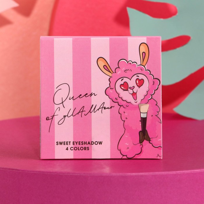 Палетка теней для век Queen of gllamaour, 4 потрясающих оттенка
Палетка теней для век Queen of gllamaour, 4 потрясающих оттенка