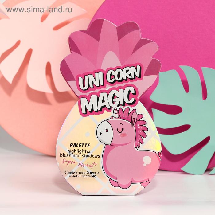 Палетка для макияжа Unicorn magic: румяна, хайлайтер и тени для век, 4 оттенка
Палетка для макияжа Unicorn magic: румяна, хайлайтер и тени для век, 4 оттенка