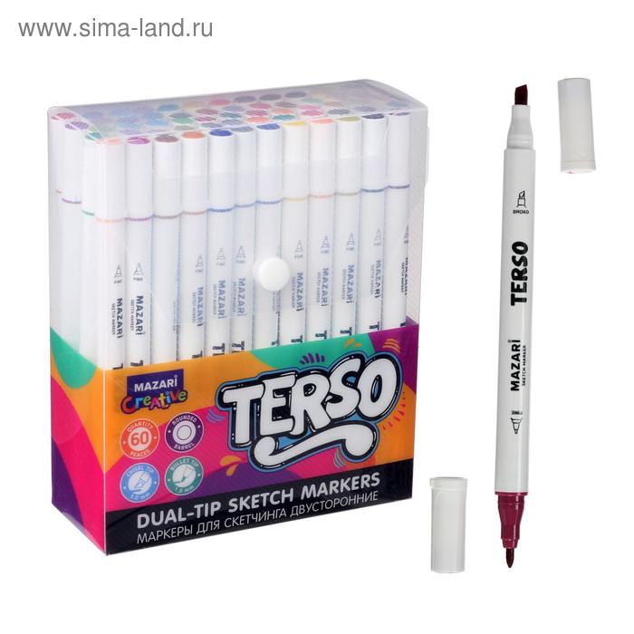 Набор двухсторонних маркеров для скетчинга Mazari Terso, 60 цветов, круглый корпус
Набор двухсторонних маркеров для скетчинга Mazari Terso, 60 цветов, круглый корпус