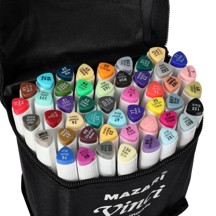 Маркеры для скетчинга двусторонние Mazari Vinci, 48 цветов
Маркеры для скетчинга двусторонние Mazari Vinci, 48 цветов