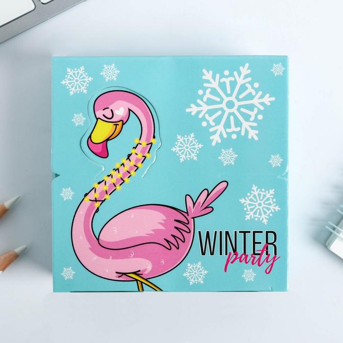 Бумага для записей в коробке Winter party: 250 листов 9 х 9 см 
Бумага для записей в коробке Winter party: 250 листов 9 х 9 см