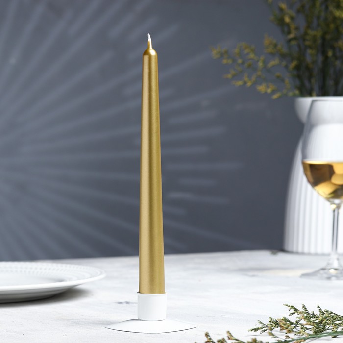 Свечи античные лакированные №40, 2,2×23 см, золотой металлик
Свечи античные лакированные №40, 2,2×23 см, золотой металлик