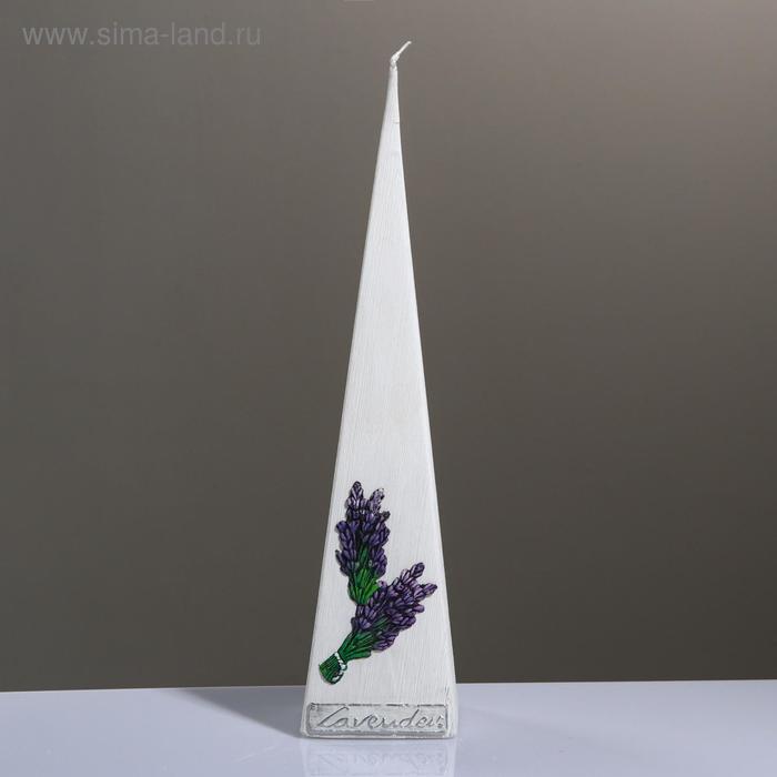 Свеча пирамида "Лавандовый край", 8×8×33 см, белый
Свеча пирамида "Лавандовый край", 8×8×33 см, белый