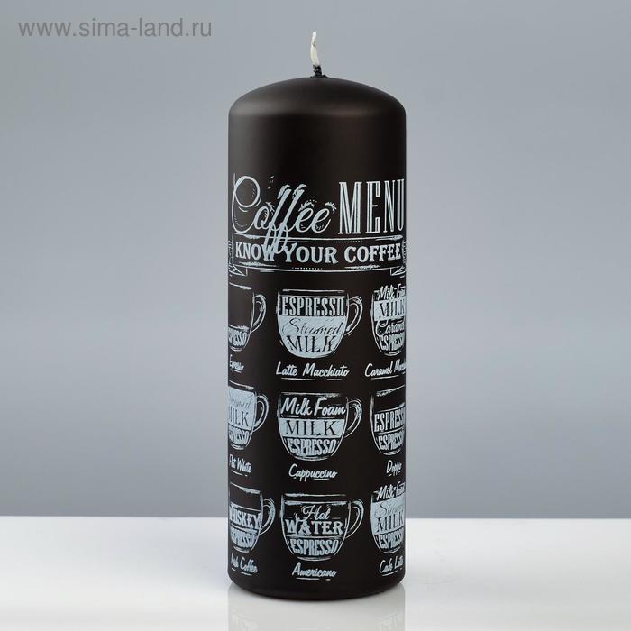 Свеча - цилиндр "Кофе Фраппе", 7×20 см, чёрный
Свеча - цилиндр "Кофе Фраппе", 7×20 см, чёрный