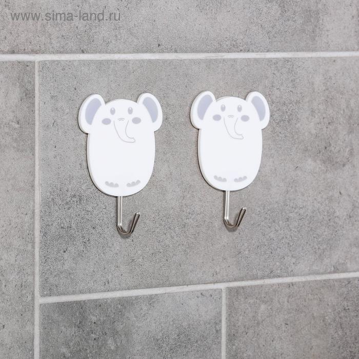 Набор крючков на липучке «Слоники», 2 шт
Набор крючков на липучке «Слоники», 2 шт