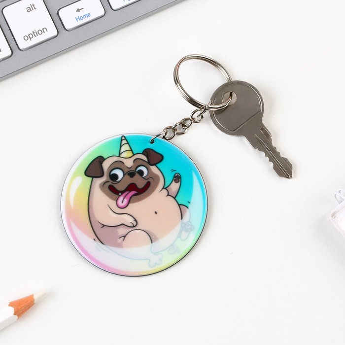 Брелок "Мопсик", 7 х 12,5 см
Брелок "Мопсик", 7 х 12,5 см