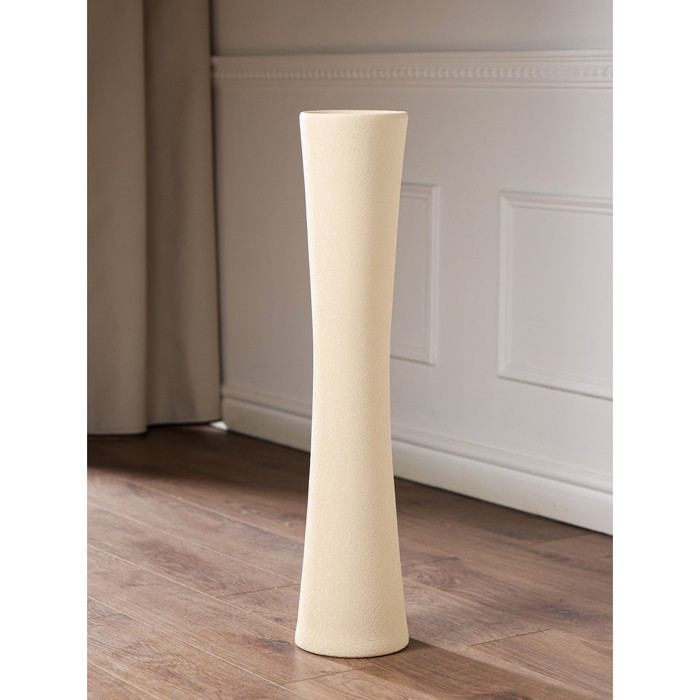 Ваза керамическая "Труба", напольная, шёлк, бежевая, 74 см
Ваза керамическая "Труба", напольная, шёлк, бежевая, 74 см
