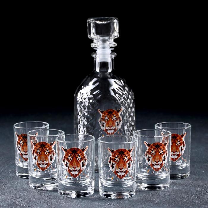 Набор питьевой Animals «Тигр», 7 предметов: графин 500 мл, стопка 6×50 мл, в чемоданчике
Набор питьевой Animals «Тигр», 7 предметов: графин 500 мл, стопка 6×50 мл, в чемоданчике