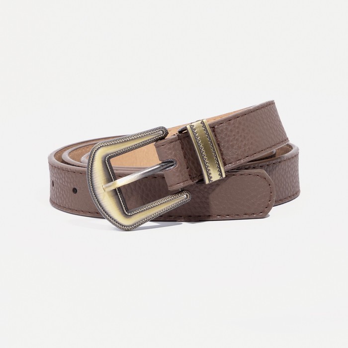 Ремень женский, ширина - 2,3 см, пряжка металл, цвет коричневый
Ремень женский, ширина - 2,3 см, пряжка металл, цвет коричневый