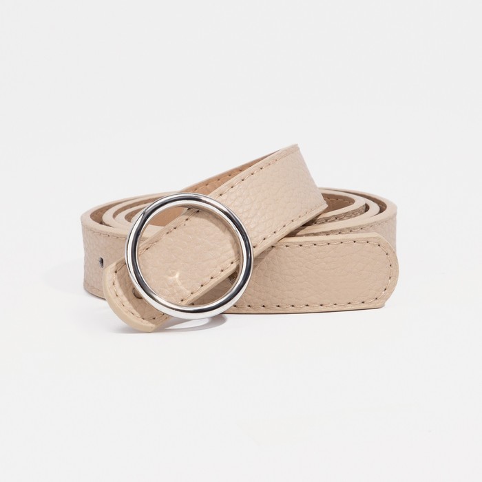 Ремень женский, ширина - 1,8 см, пряжка металл, цвет бежевый
Ремень женский, ширина - 1,8 см, пряжка металл, цвет бежевый