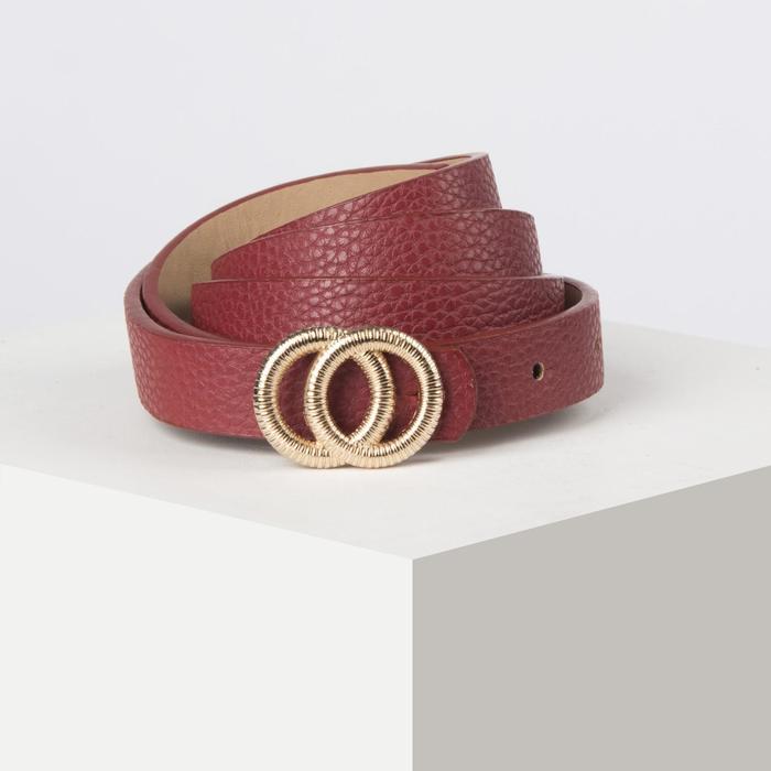 Ремень женский, ширина - 1,8 см, пряжка металл, цвет бордовый
Ремень женский, ширина - 1,8 см, пряжка металл, цвет бордовый