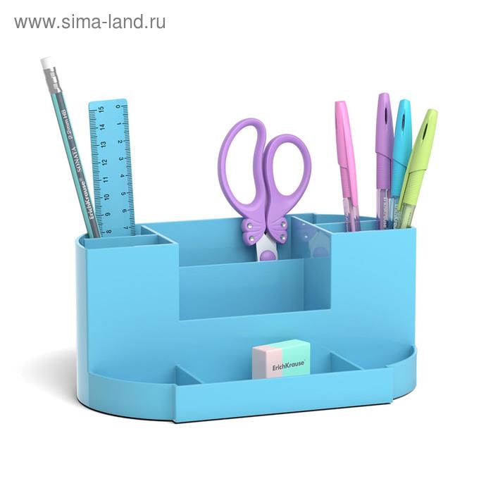 Набор настольный ErichKrause Victoria Pastel, 8 предметов, голубой 
Набор настольный ErichKrause Victoria Pastel, 8 предметов, голубой