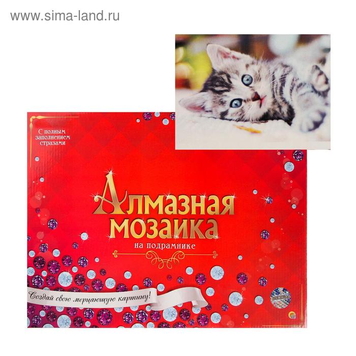 Алмазная мозаика блестящая 30х40 см c подрамником, с полным заполнением, 25 цветов «Милый котёнок»
Алмазная мозаика блестящая 30х40 см c подрамником, с полным заполнением, 25 цветов «Милый котёнок»