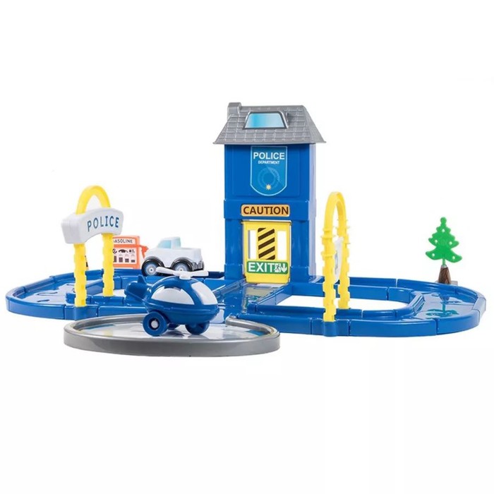 фото Игровой набор, полицейская станция с круговой дорогой dolu