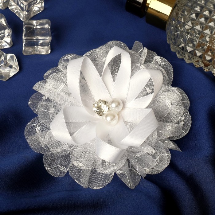 Резинка для волос "Школьница" бант астра с бусинками, d-9 см, белый
Резинка для волос "Школьница" бант астра с бусинками, d-9 см, белый