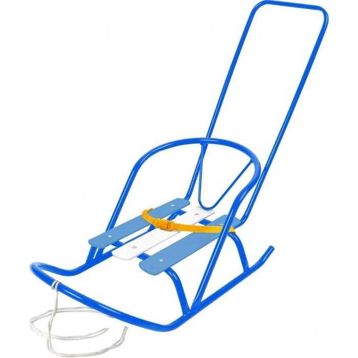 Кукольные санки с толкателем, цвет голубой 
Кукольные санки с толкателем, цвет голубой