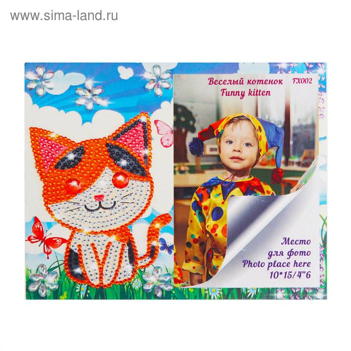 Алмазная фоторамка «Весёлый котёнок» 
Алмазная фоторамка «Весёлый котёнок»