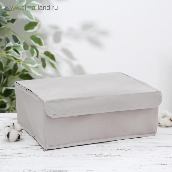 Органайзер для белья с крышкой «Тея», 13 ячеек , 32,5×24×12 см, цвет серый
Органайзер для белья с крышкой «Тея», 13 ячеек , 32,5×24×12 см, цвет серый