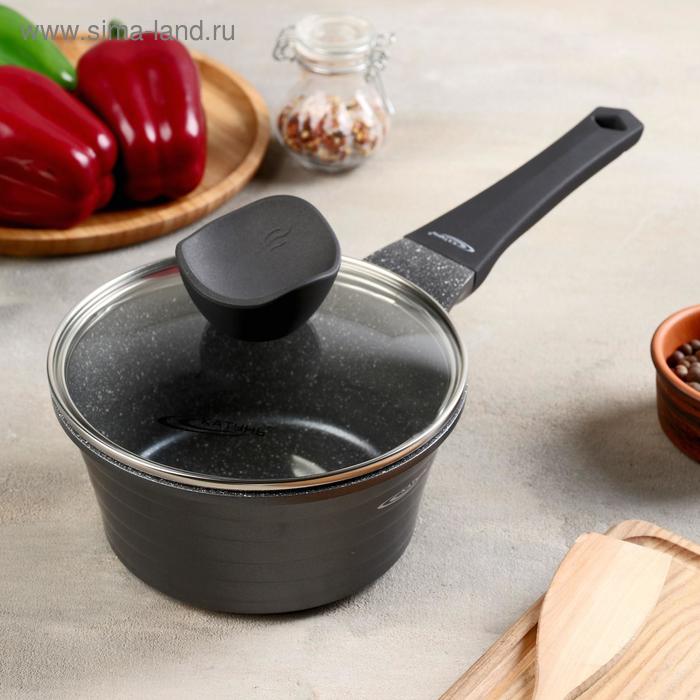 Ковш «Графит», 1,2 л, стеклянная крышка, антипригарное покрытие, цвет чёрный
Ковш «Графит», 1,2 л, стеклянная крышка, антипригарное покрытие, цвет чёрный