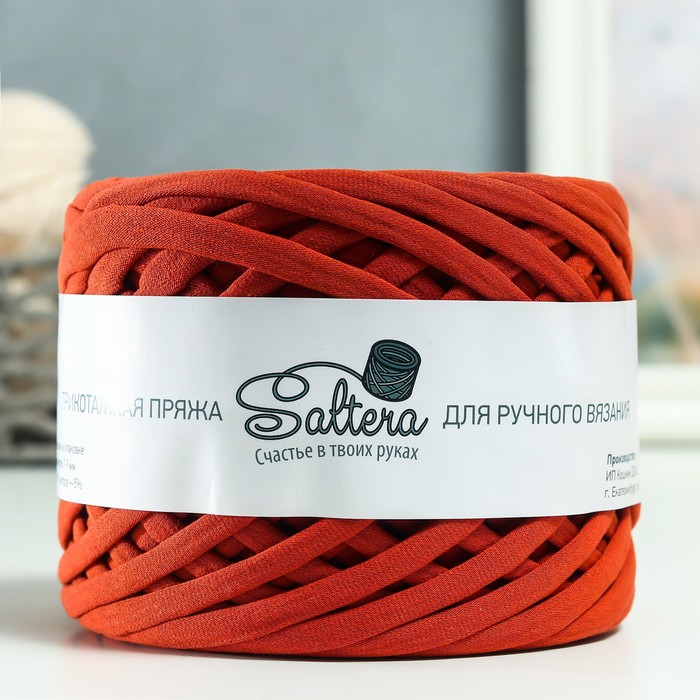 Пряжа трикотажная широкая "Saltera" 100м/300гр, ширина 7-9 мм (43 терракот)
Пряжа трикотажная широкая "Saltera" 100м/300гр, ширина 7-9 мм (43 терракот)