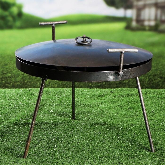 Садж сковорода с крышкой и отверстиями для копчения, 40 см, лопатка в комплекте
Садж сковорода с крышкой и отверстиями для копчения, 40 см, лопатка в комплекте