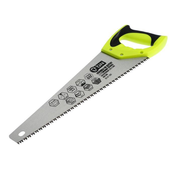 Ножовка по дереву ON 03-01-202, 3-х сторонняя заточка, закаленный зуб 5 мм, 400 мм 
Ножовка по дереву ON 03-01-202, 3-х сторонняя заточка, закаленный зуб 5 мм, 400 мм