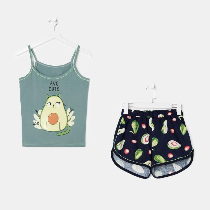 Комплект женский (майка, шорты), цвет зелёный, размер 42
Комплект женский (майка, шорты), цвет зелёный, размер 42