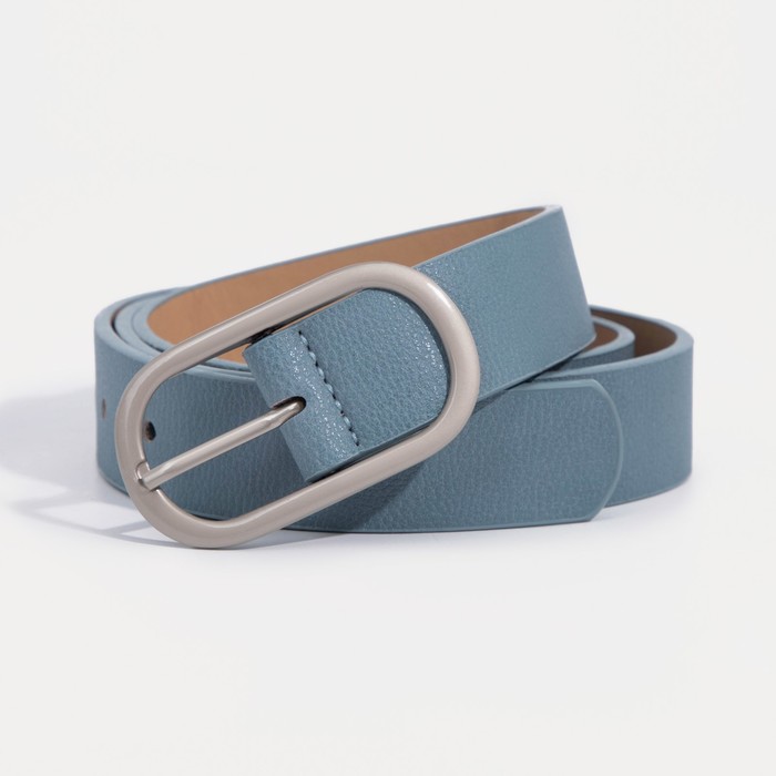 Ремень женский, ширина - 2,8 см, пряжка металл, цвет голубой
Ремень женский, ширина - 2,8 см, пряжка металл, цвет голубой