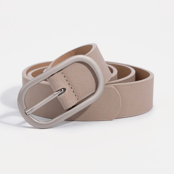 Ремень женский, ширина - 2,8 см, пряжка металл, цвет светло-коричневый 
Ремень женский, ширина - 2,8 см, пряжка металл, цвет светло-коричневый