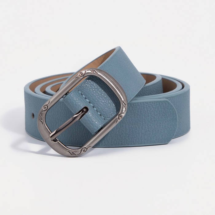 Ремень женский, ширина - 2,8 см, пряжка металл, цвет голубой
Ремень женский, ширина - 2,8 см, пряжка металл, цвет голубой