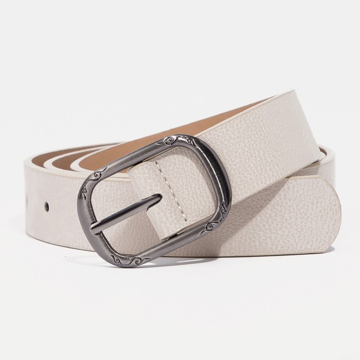 Ремень женский, ширина - 2,8 см, пряжка металл, цвет бежевый
Ремень женский, ширина - 2,8 см, пряжка металл, цвет бежевый