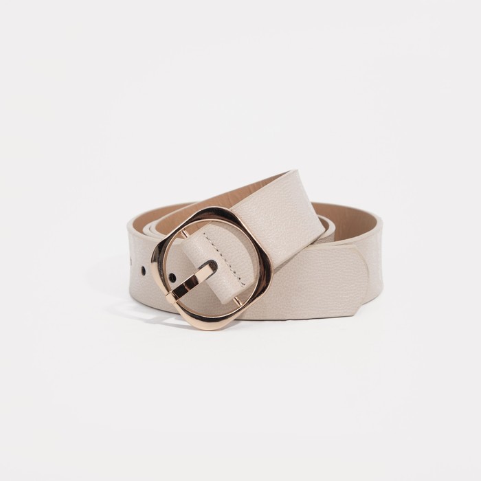 Ремень женский, ширина - 3,5 см, пряжка металл, цвет бежевый
Ремень женский, ширина - 3,5 см, пряжка металл, цвет бежевый