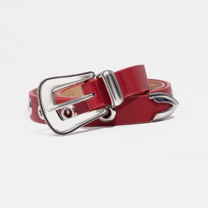 Ремень женский, ширина - 2,3 см, пряжка металл, люверсы, цвет красный
Ремень женский, ширина - 2,3 см, пряжка металл, люверсы, цвет красный