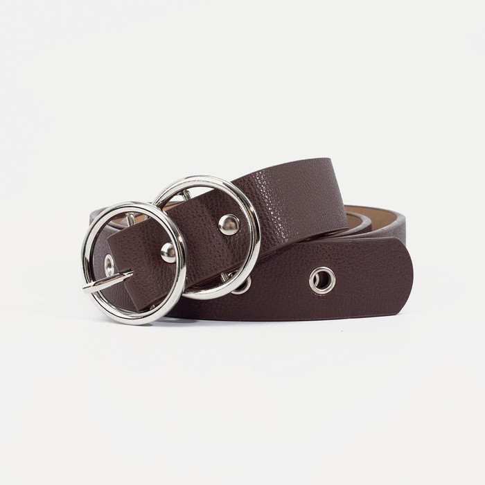 Ремень женский, ширина - 2,8 см, пряжка металл, люверсы, цвет коричневый
Ремень женский, ширина - 2,8 см, пряжка металл, люверсы, цвет коричневый