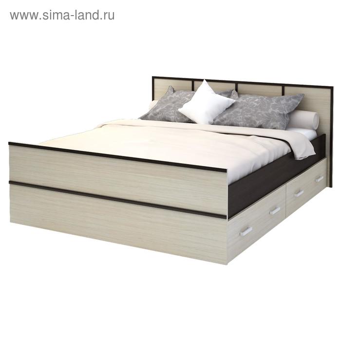 фото Кровать сакура 1600х2000 венге/дуб белфорт