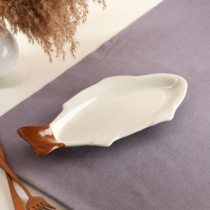 Селедочница "Щука", мокко лайт, 32 см
Селедочница "Щука", мокко лайт, 32 см