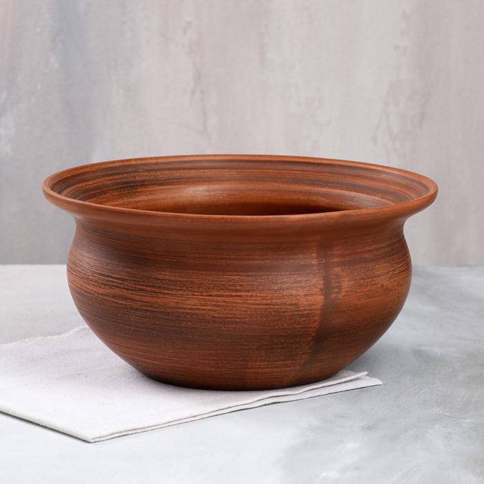 Миска "Пирожковая", гладкая, красная глина, 4 л
Миска "Пирожковая", гладкая, красная глина, 4 л