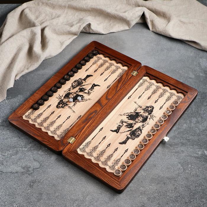 Нарды ручной работы "Амазонка", средние, 51х25 см, массив ясеня
Нарды ручной работы "Амазонка", средние, 51х25 см, массив ясеня